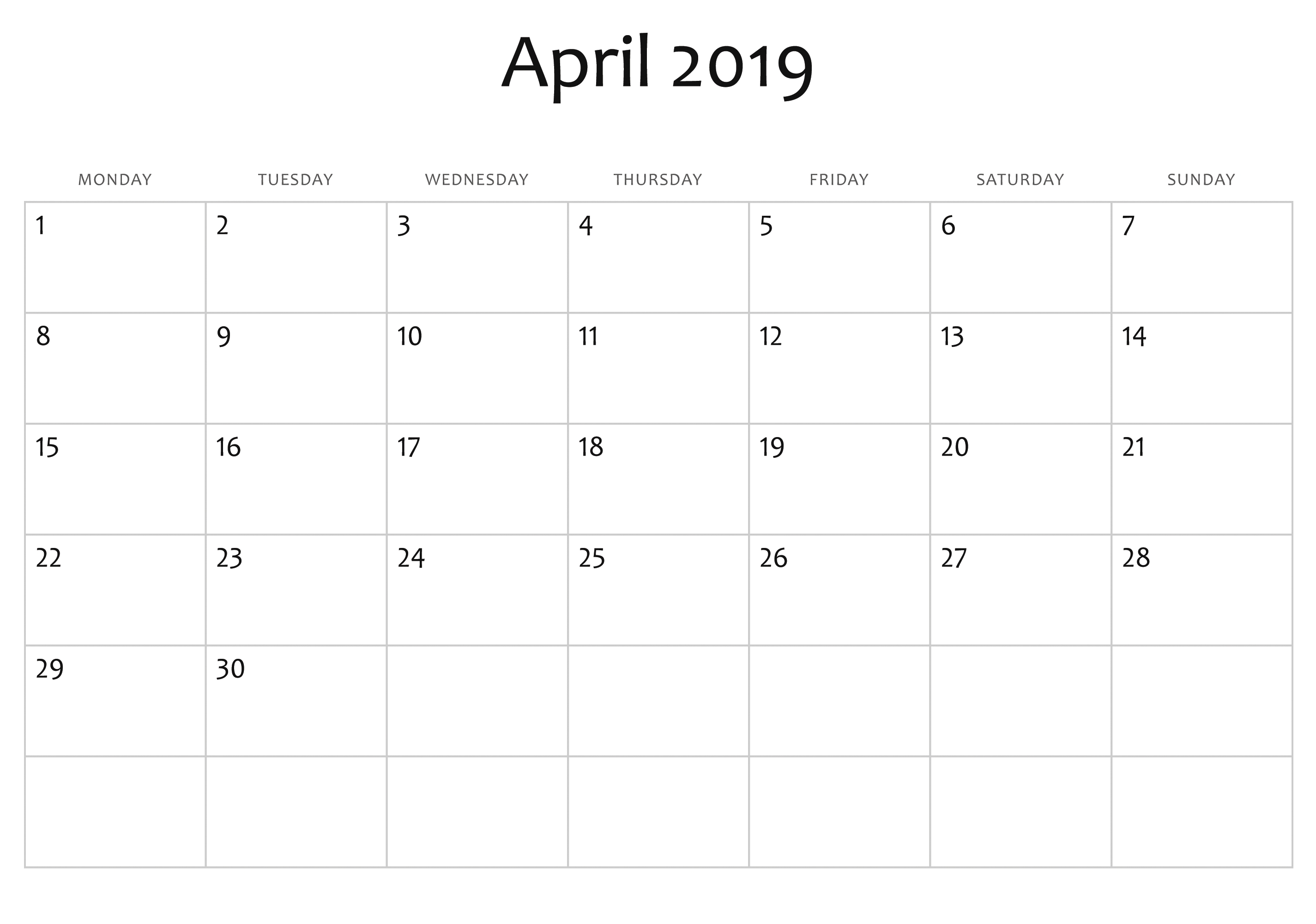 printable-fill-in-calendar-2019