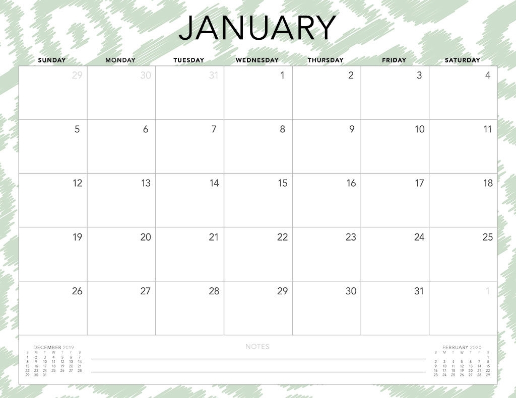 Free 2020 Printable Calendars - 51 Designs To Choose From! pertaining to 2020 Calendar Template Monday Sunday