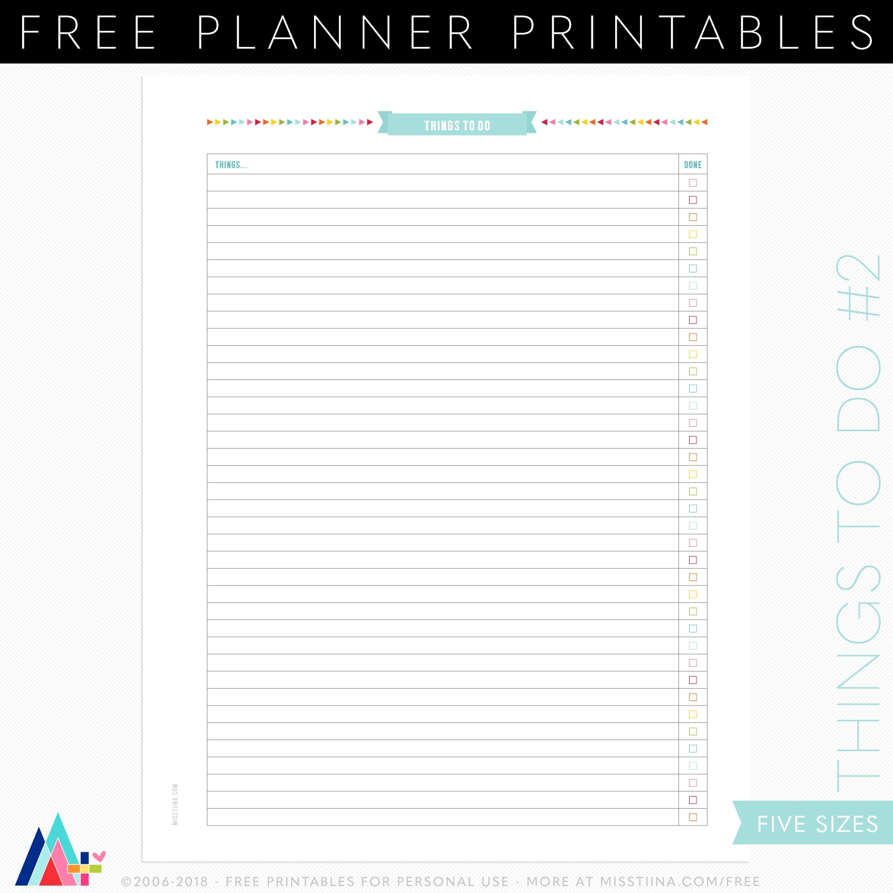 Printable Half Page Templates