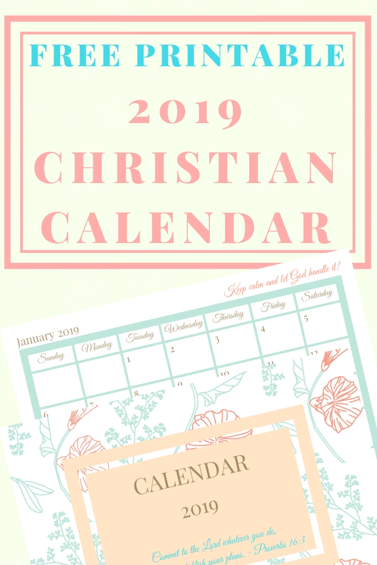 Free Printable 2020 Christian Calendar | Christian Calendar for Free Liturgical Church Calendar For 2020