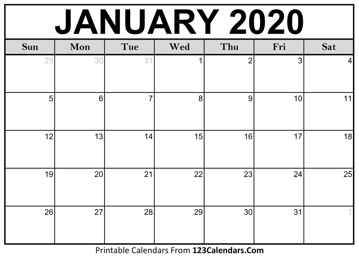 Print Free Calendars Without Downloading