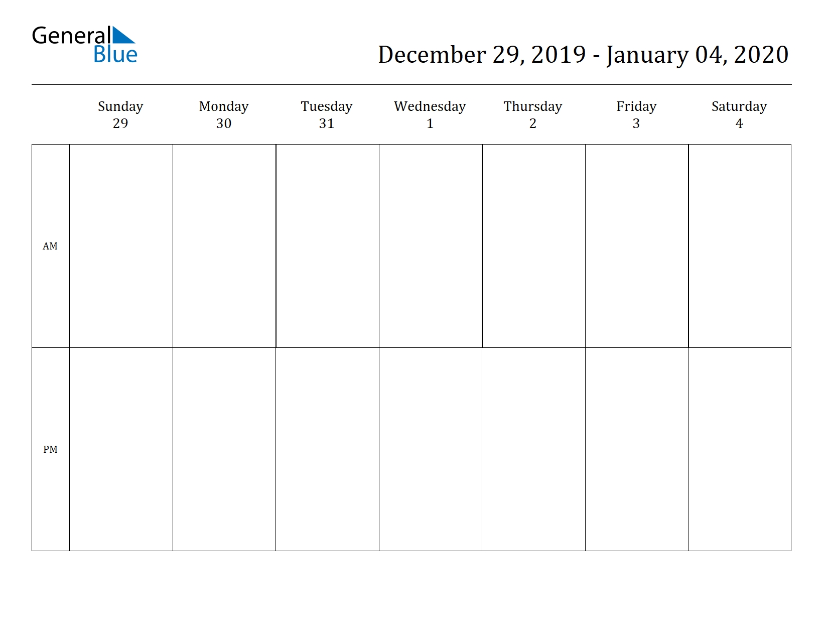 Free Printable Weekly Calendars For 2020 In Pdf Document Format within Calender For 2020 Week Wise