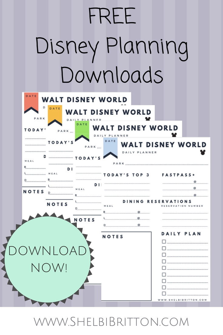 Free Walt Disney World Vacation Planning Printables intended for Disney World Itinerary Template Download 2020
