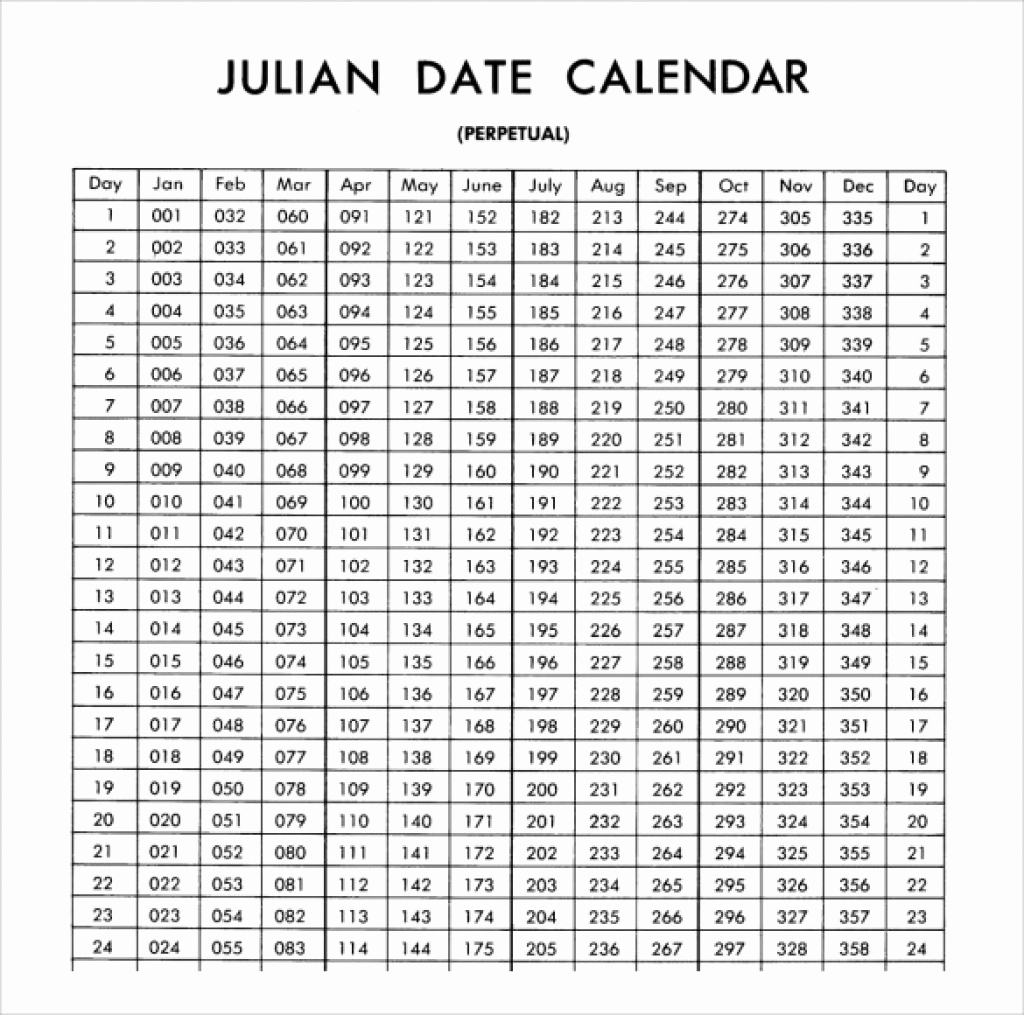 Julian Calendar Excel - Colona.rsd7 with Julian Calendar Leap Year Printable