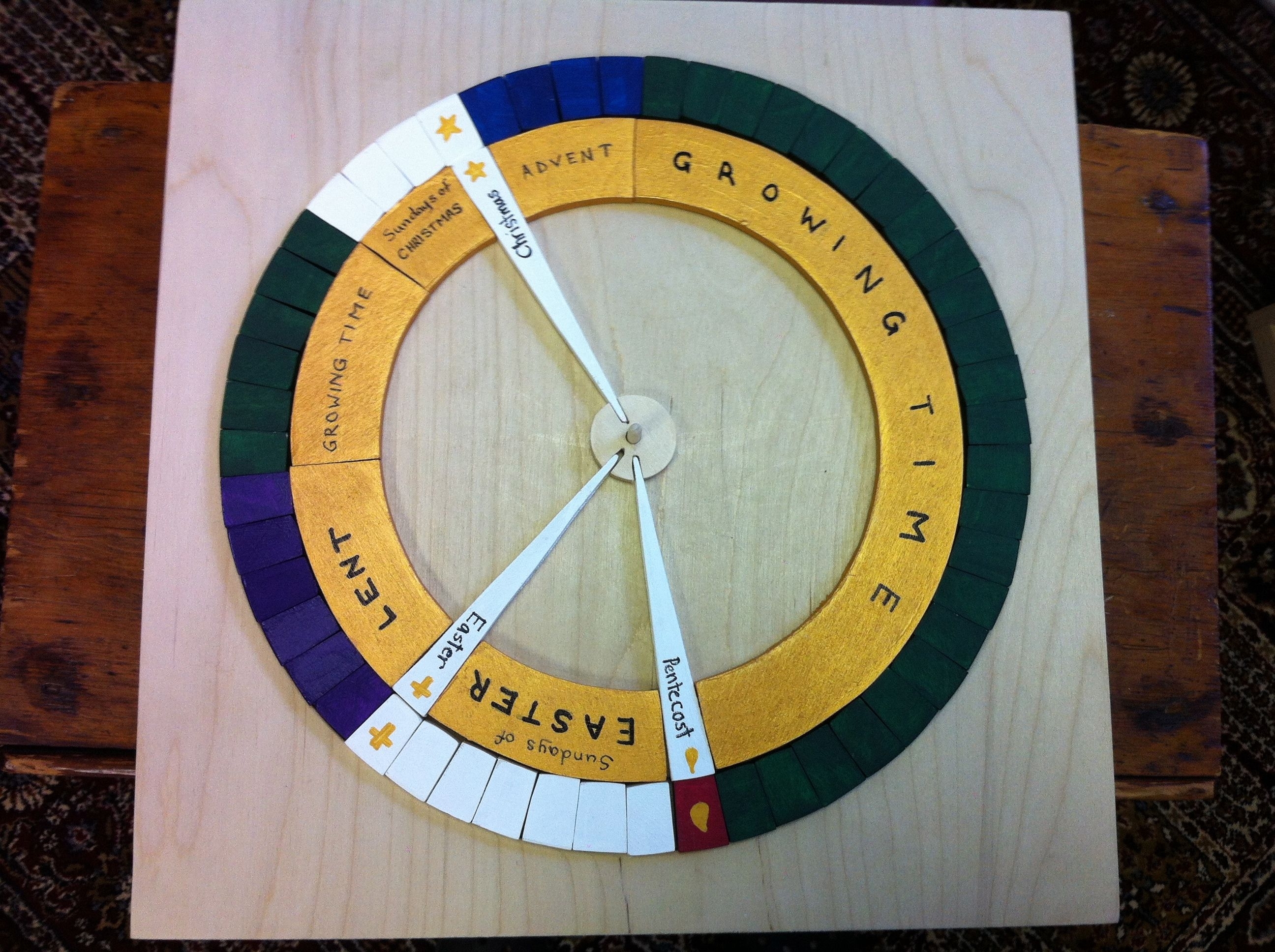 Liturgical Calendar Puzzle - Woodworkwoodworkers Of for Episcopal Liturgical Calendar For Children