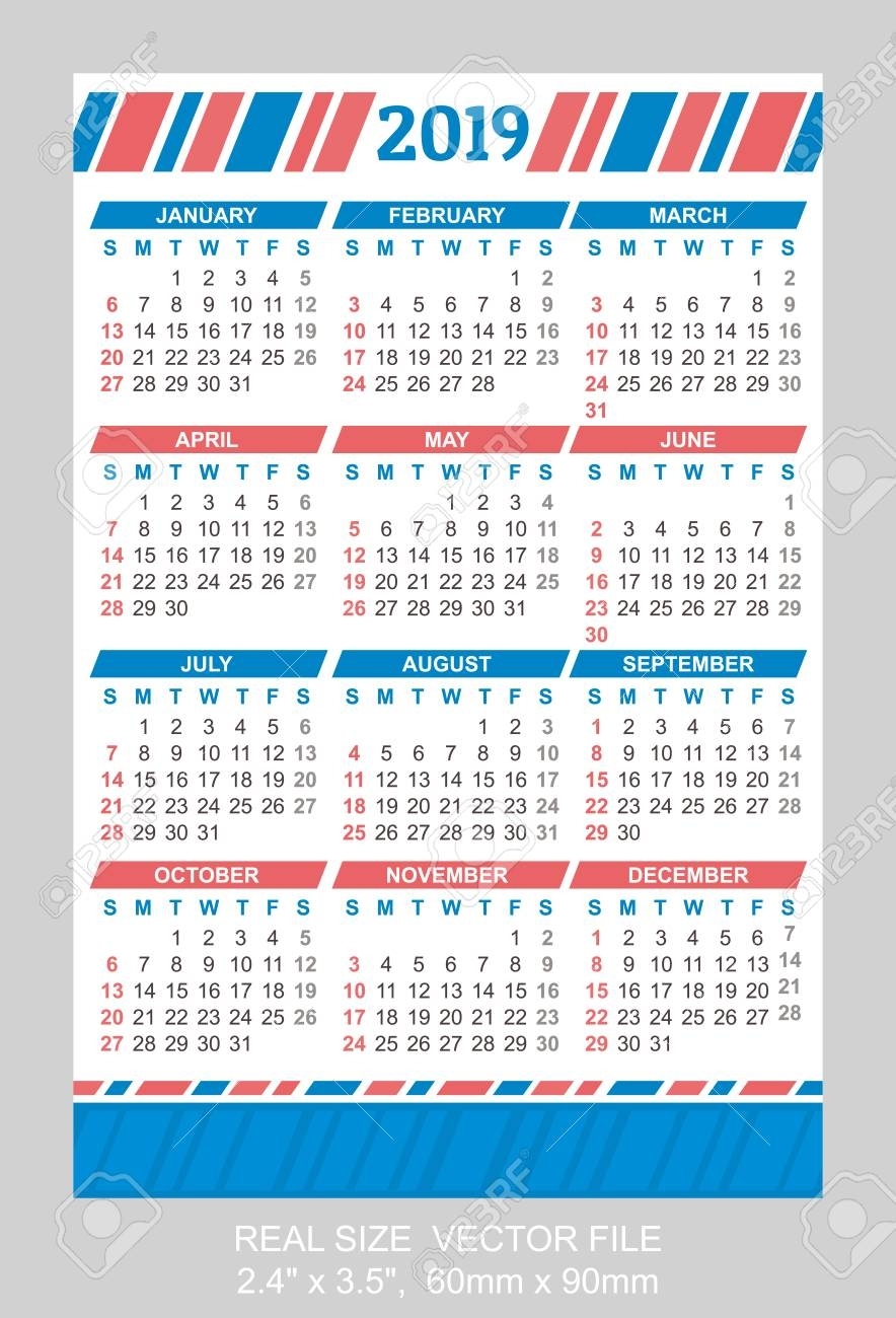 Pocket Calendar 2019 - Colona.rsd7 in How To Print A Pocket Calander