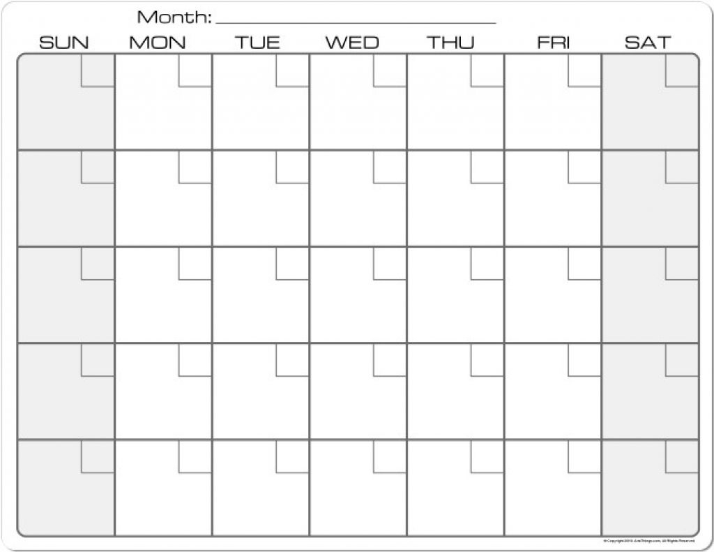 Printable Calendar 8 X 11 | Printable Calendar 2019-8.5 X 11 for 8.5 X 11 Calendar Template