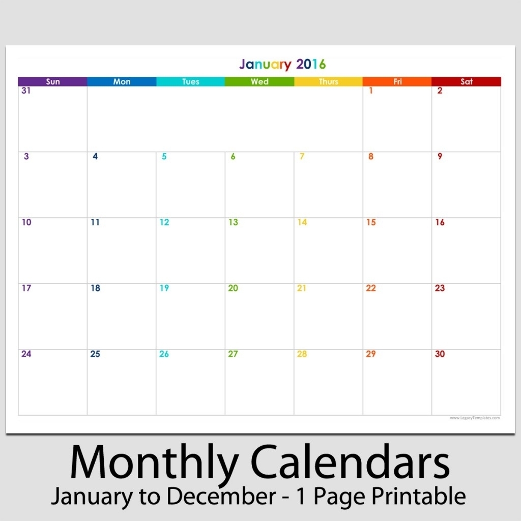 Printable Calendar 8 X 11 | Printable Calendar 2019-8.5 X 11 for 8.5 X 11 Printable Calendars