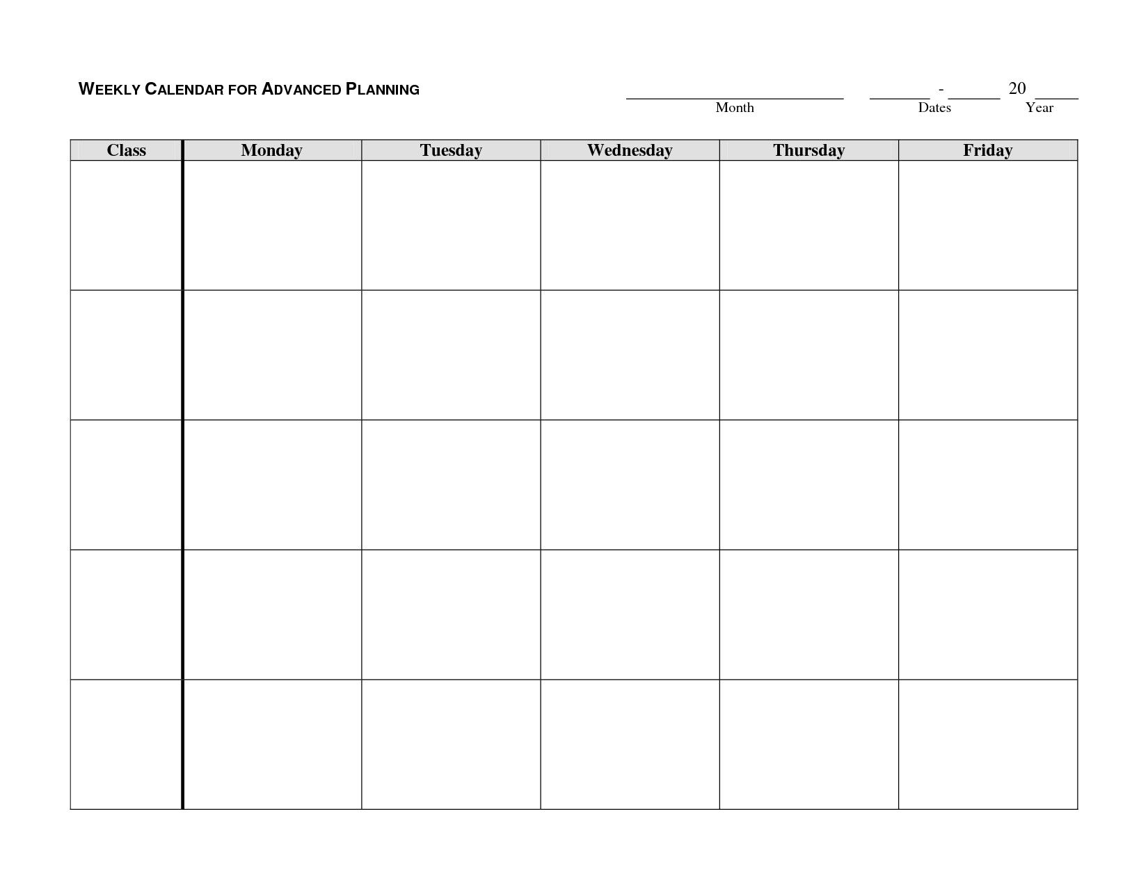 Printable Calendar Monday Through Friday – Yolar.cinetonic throughout Printable Calendar Monday To Sunday