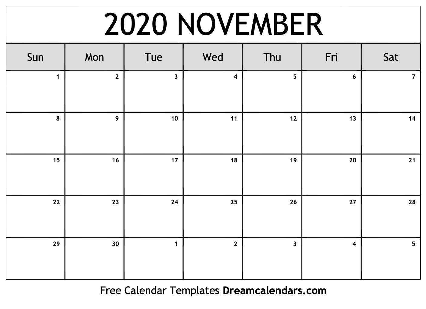 Printable November 2020 Calendar with Free Weekly Catholic Calendar 2020