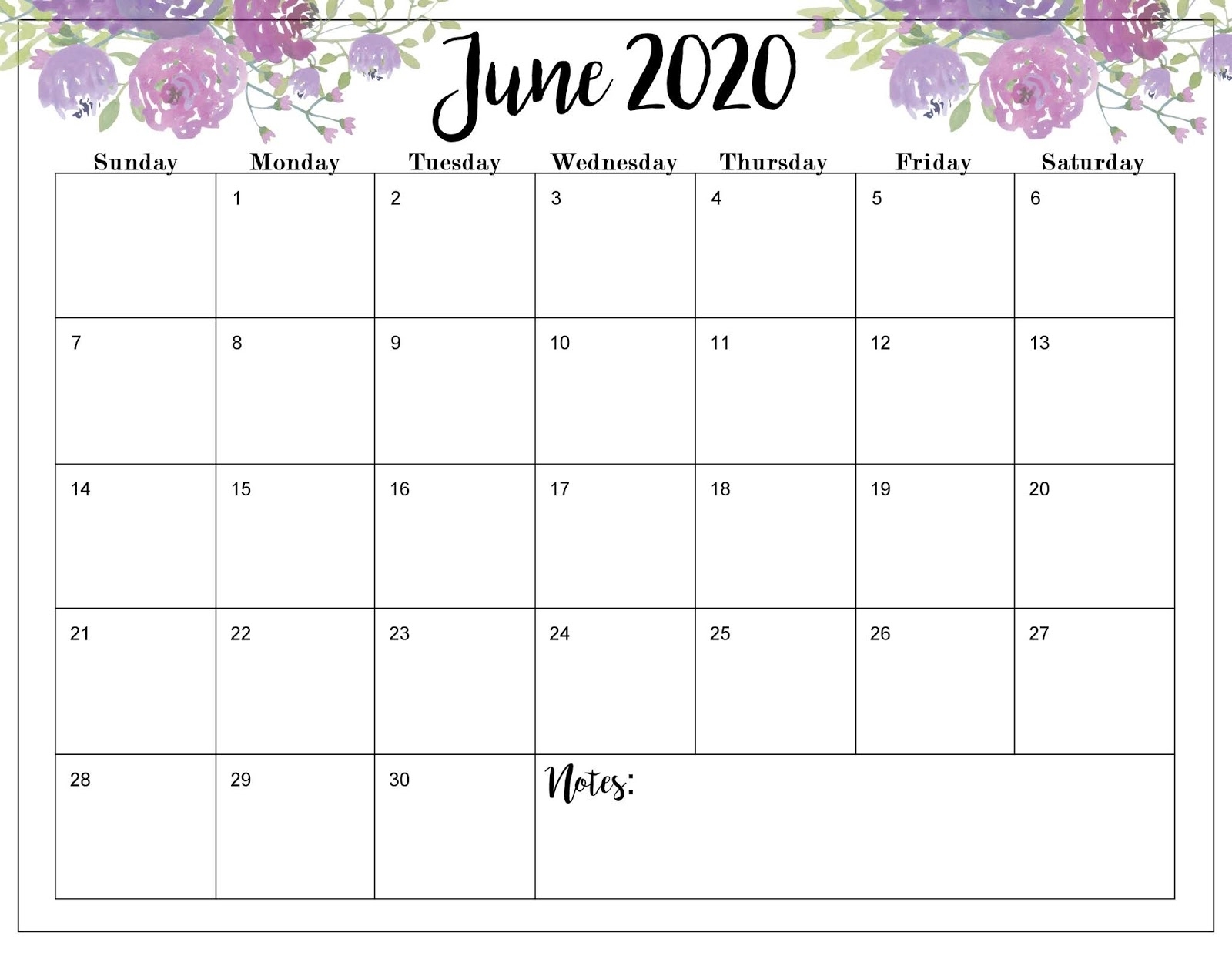 The Cozy Red Cottage: 2020 Calendar (Free Printables) with Download Free Printable 2020 Calendar