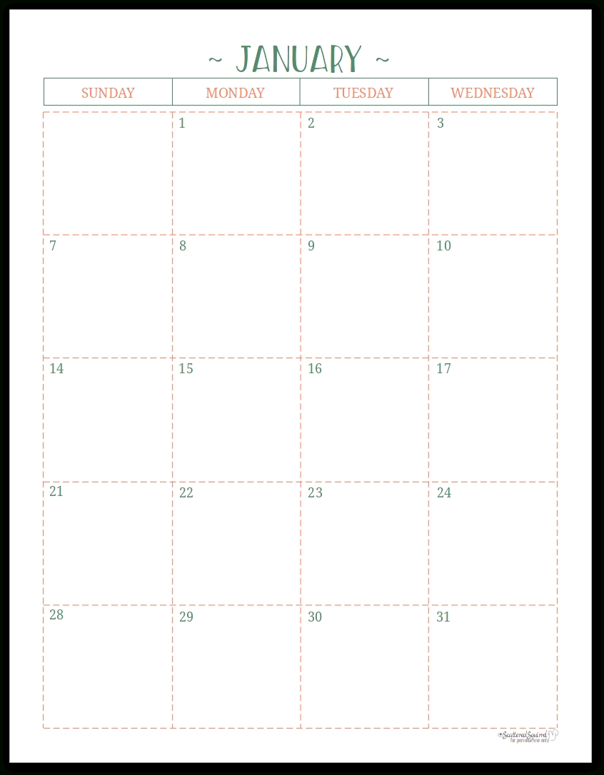 Two Page Per Month 2018 Dated Calendars Are Ready for Pocket Size Monthly Calendar Printable