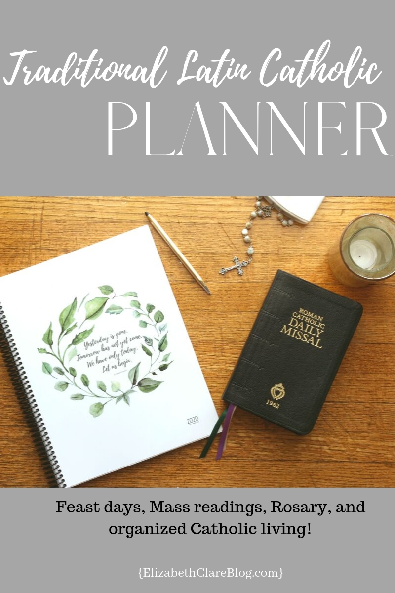 2020 Latin Mass Catholic Planner: Traditional Catholic within 2020 Printable Liturgical Daily Calendar Free