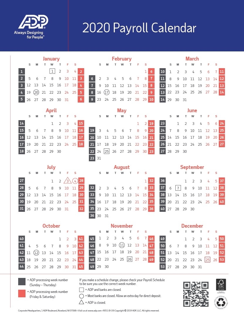2020 Pay Periods Calendar for 2020 Federal Calendar With Pay Periods