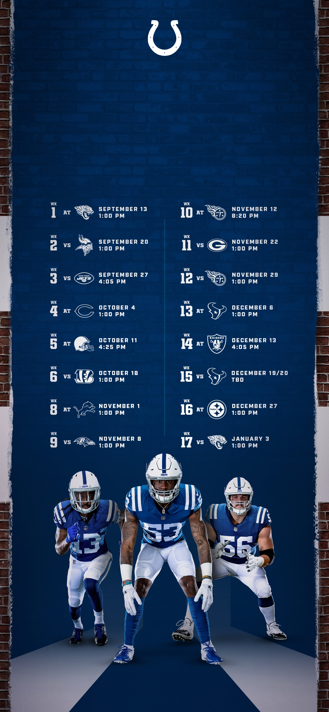 Nfl 2025 Printable Schedule Colts World Cup 2025 Schedule PdfWorld