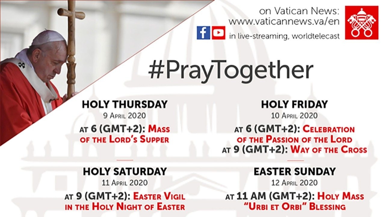 Coronavirus: Pope&#039;s Holy Week Celebrations In St. Peter&#039;s inside 2020 Liturgical Calendar Holy Week