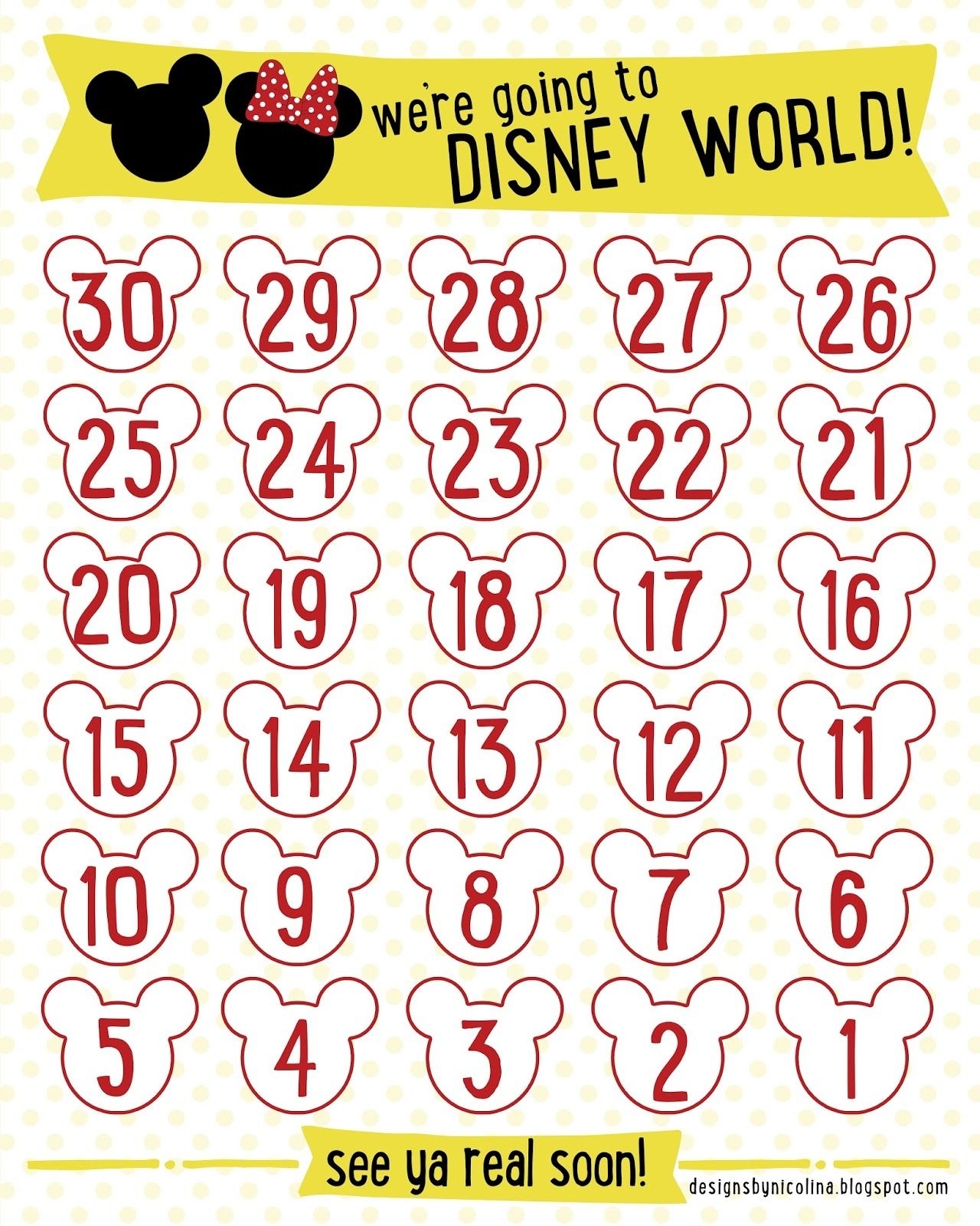 Disney Countdown Garryint
