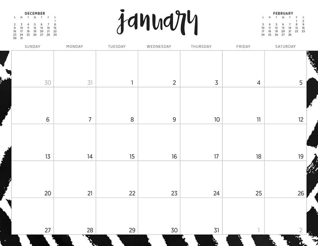 Free 2019 Printable Calendars - 46 Designs To Choose From! within 2019 Free Printable Calendars Without Downloading