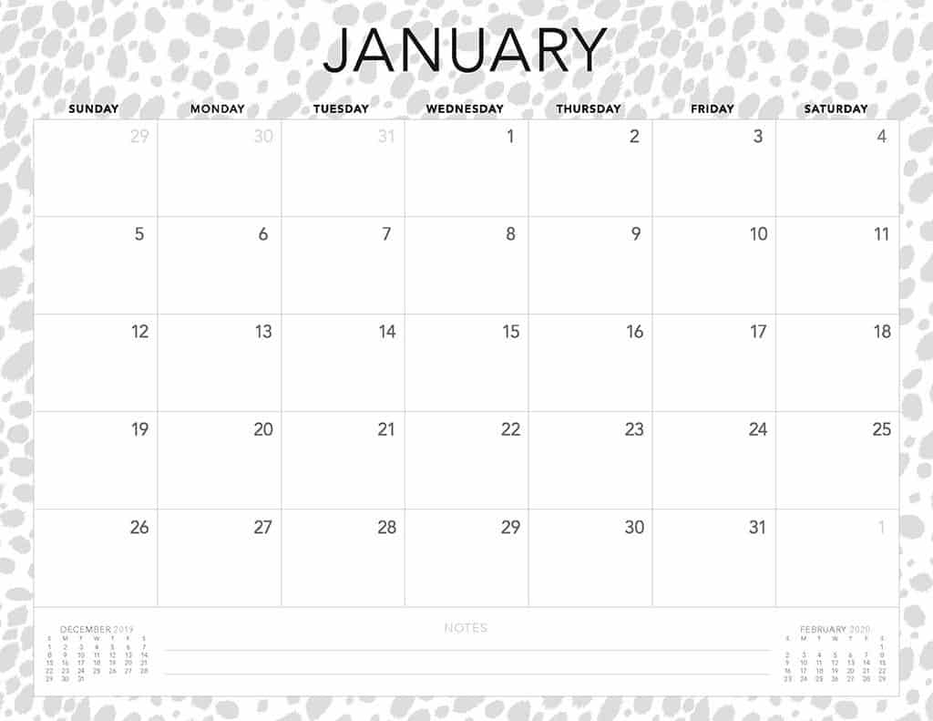 Free 2020 Printable Calendars - 51 Designs To Choose From! inside Printable Fill In Calendar 2020