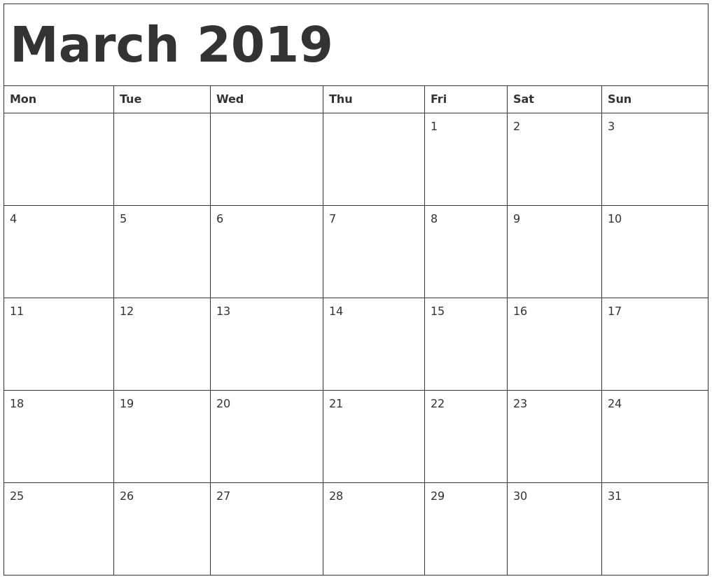 Free Printable Calendar Templates - Download All 2018-19 pertaining to 2019 Free Printable Calendars Without Downloading