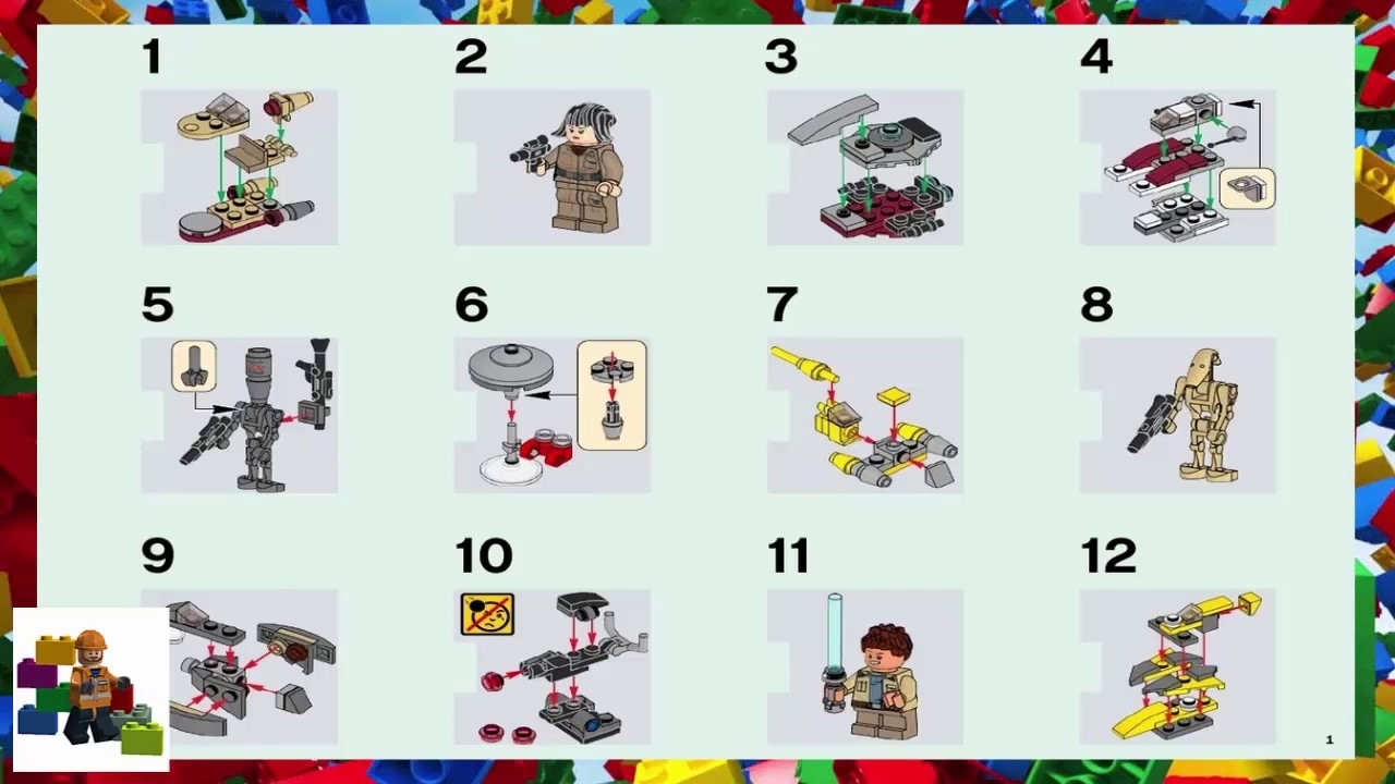 Are There Instructions For The Lego Star Wars Advent Calendar