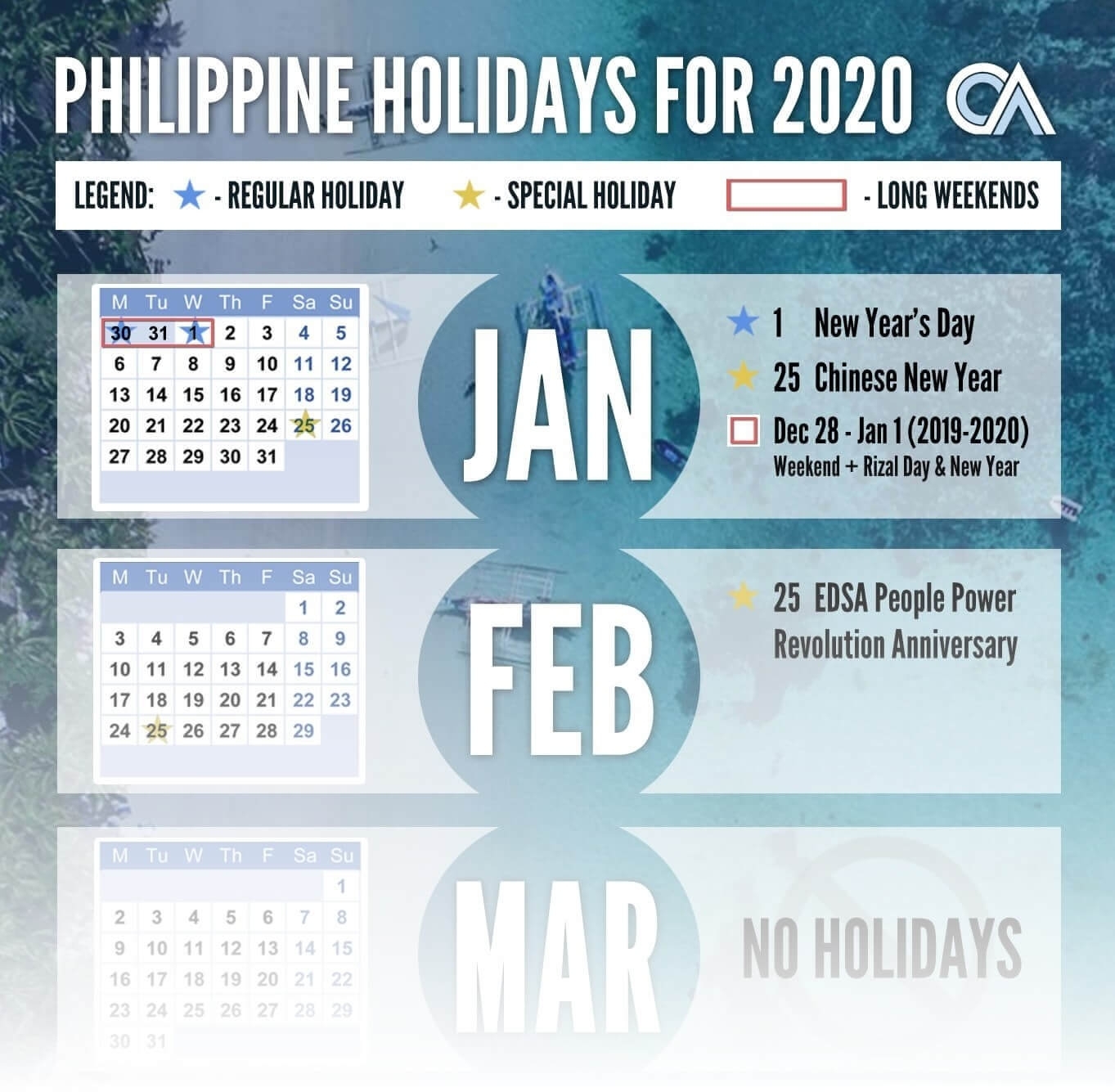 Philippine Holidays 2020 | Outsource Accelerator with regard to Special Dates Of The Year 2020