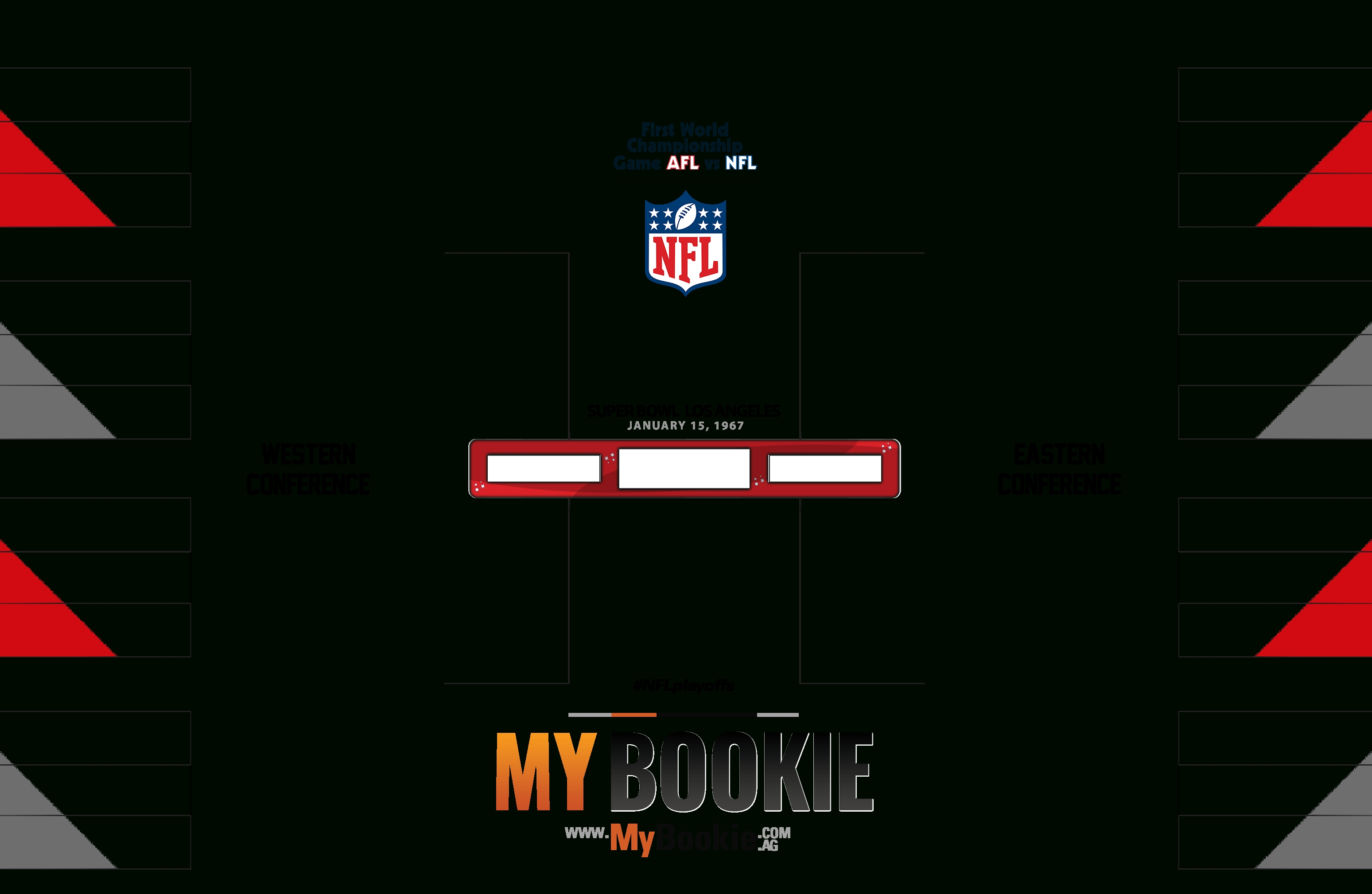 Printable Nfl 1967 Playoffs / Super Bowl 1 Bracket within Free Printable Nfl Schedule 2019 2020