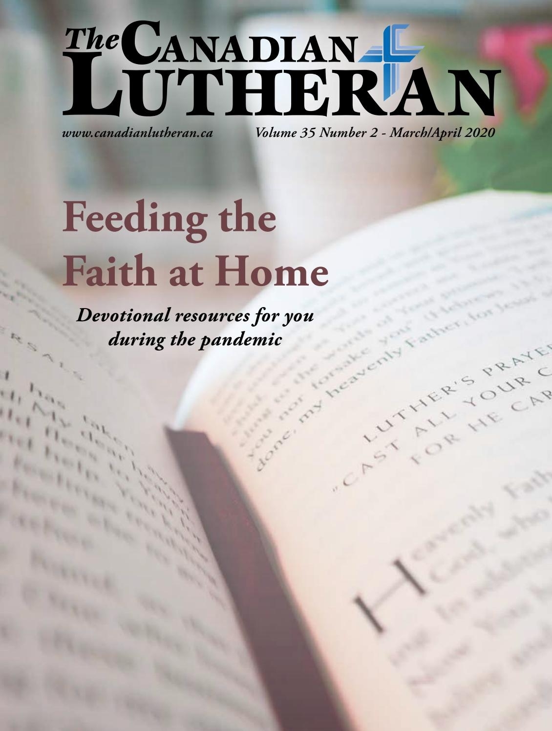 The Canadian Lutheran March/april 2020The Canadian with regard to Liturgical Calendar 2020 Pdf Lutheran