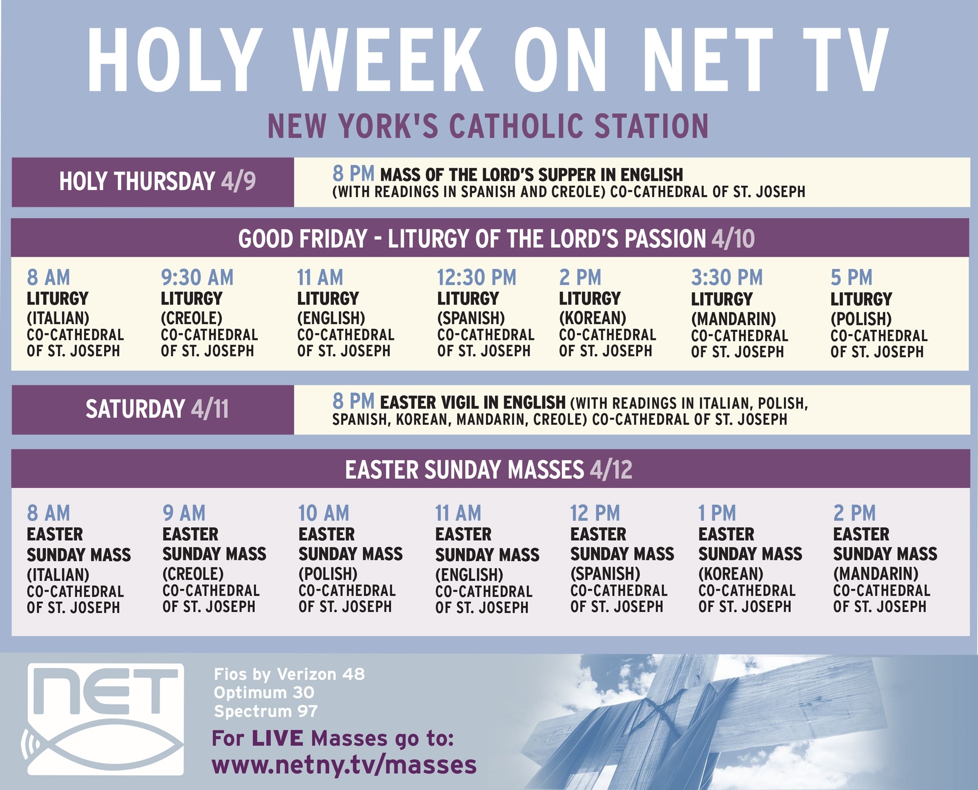 Tune In To The Holy Week Services (Psa For Catholics) - Bklyner with regard to 2020 Liturgical Calendar Holy Week