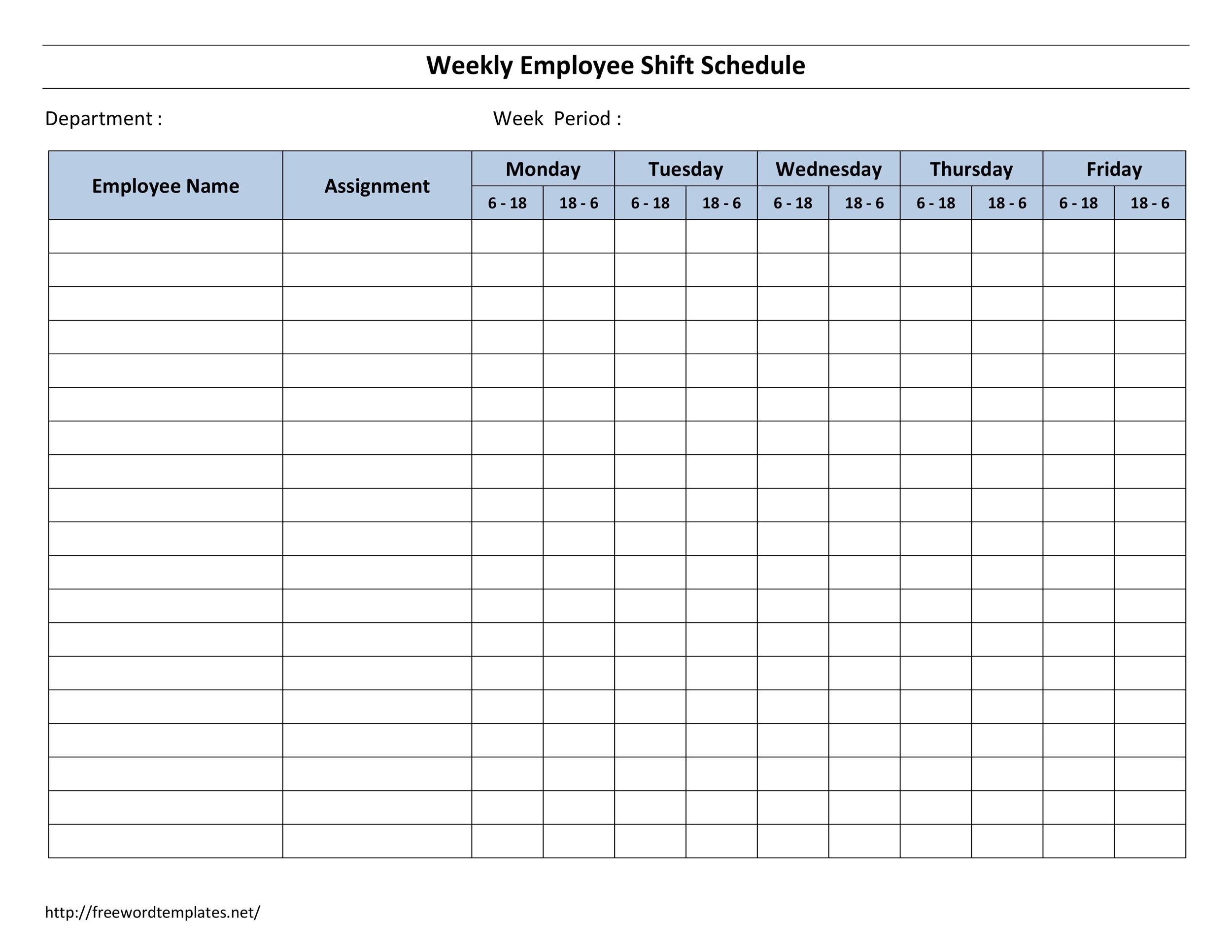 2020 12 Hour Shift