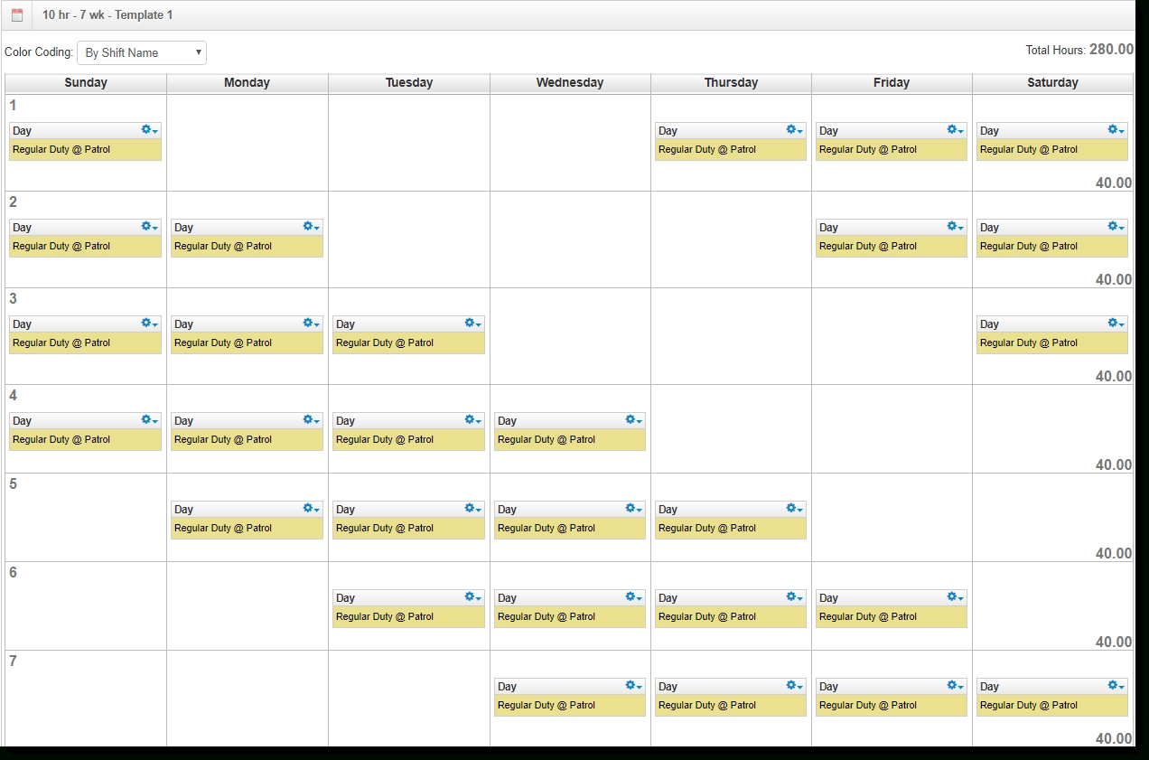 3 Types Of 10-Hour Shift Schedules To Cover Round The Clock inside 12 Hour Shift Calendar 2020