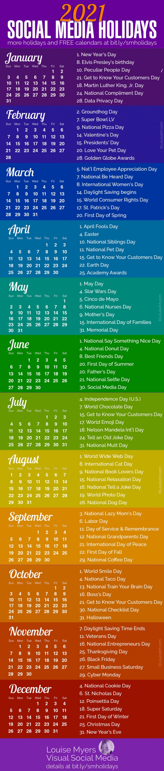 100+ Social Media Holidays You Need In 2020-21: Indispensable! regarding List Of Special Days 2020
