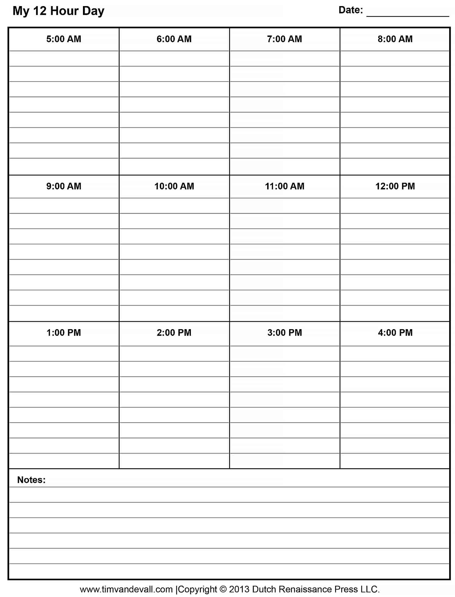 12 Hour Shift Schedule Template - Culturopedia