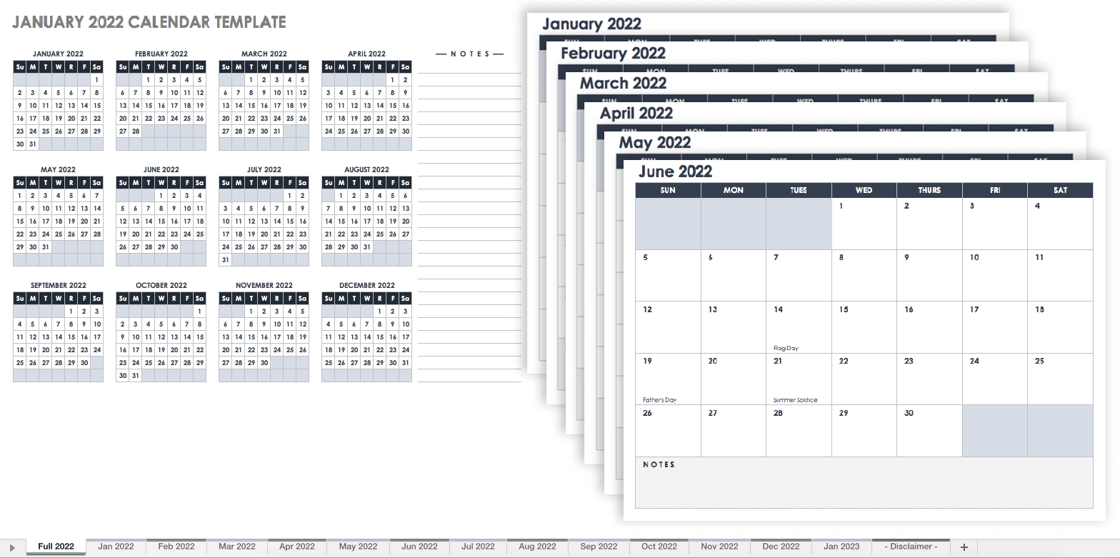 15 Free Monthly Calendar Templates | Smartsheet with 2020 Calendar Printable Free Word Monthly