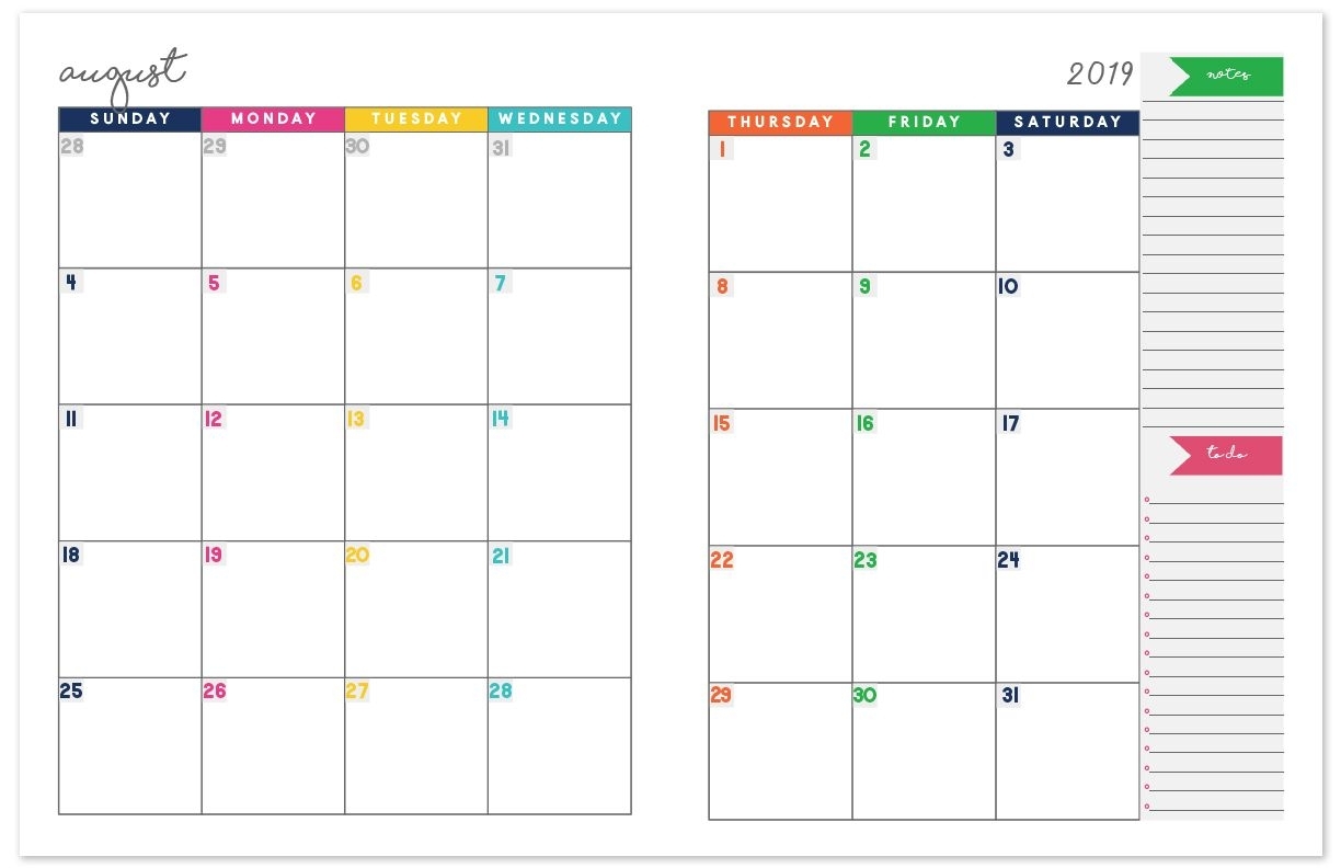 2020-2021 Monthly Calendar Planner | Free Printable Calendar