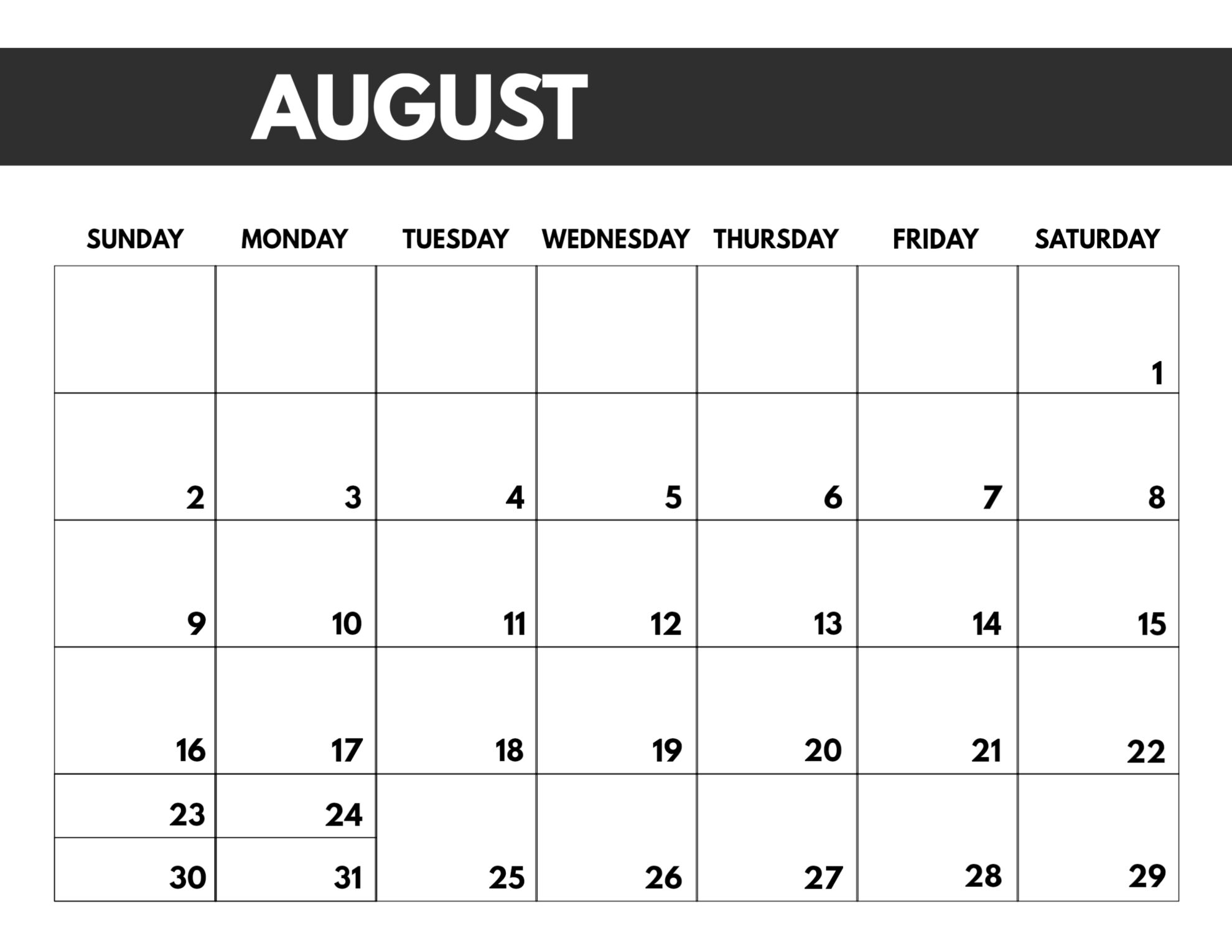 2020 Free Monthly Calendar Template | Paper Trail Design in 2020 Free Monthly Calendars To Print