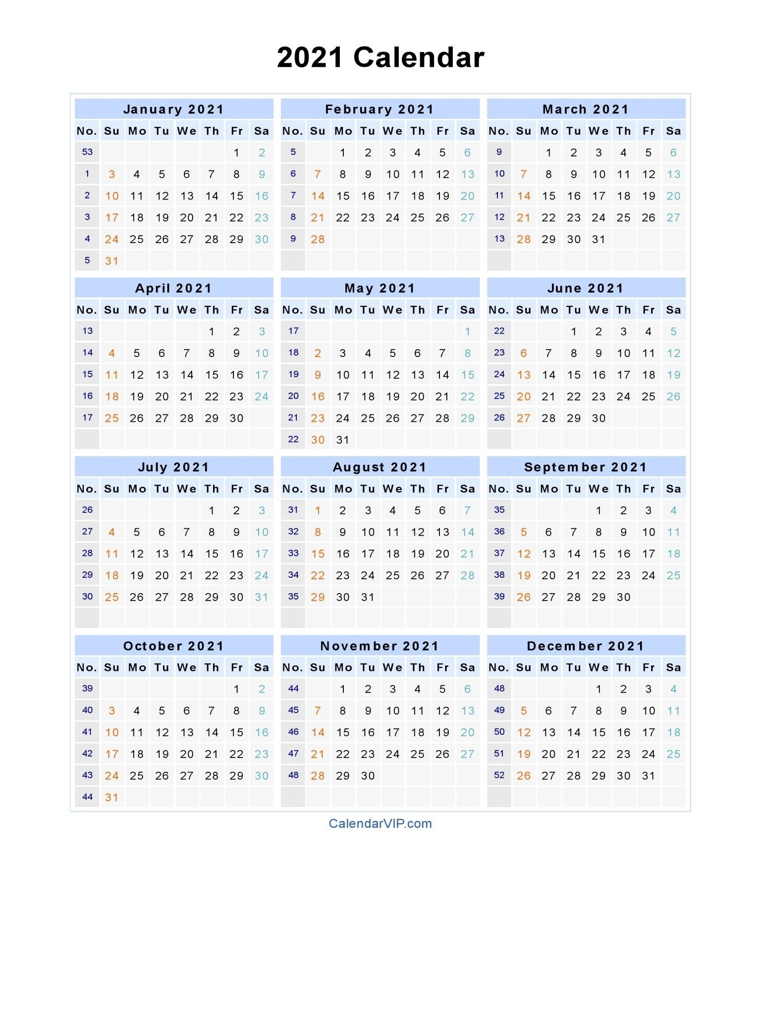 2021 Calendar With Week Numbers Excel Full – Encouraged In