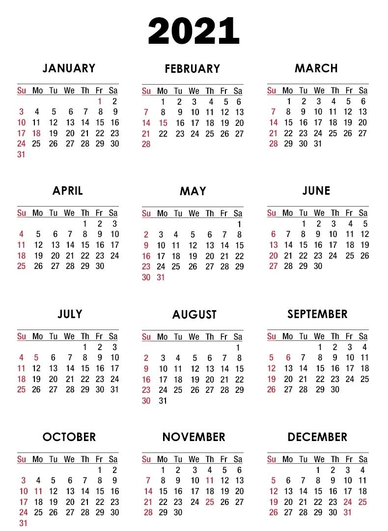 2021 microsoft word calendar template