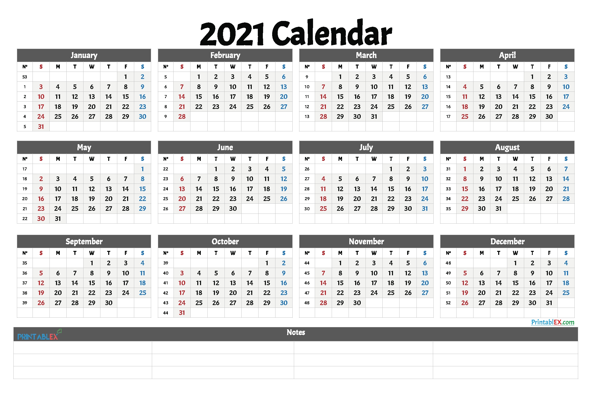 Week Number 2021 Excel - Calendar Inspiration Design