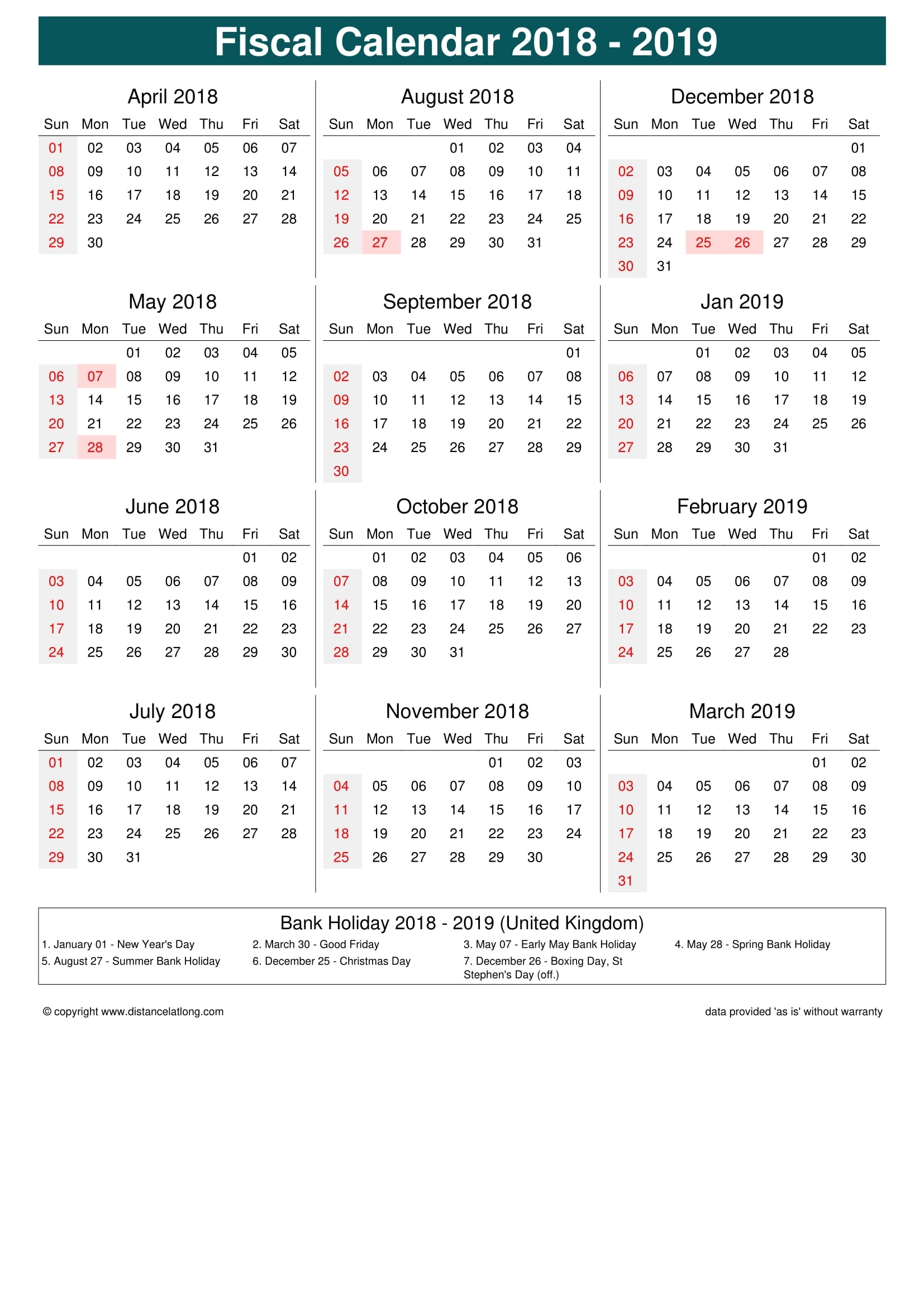 2021 Holiday Calendar Portrait Orientation Free Printable