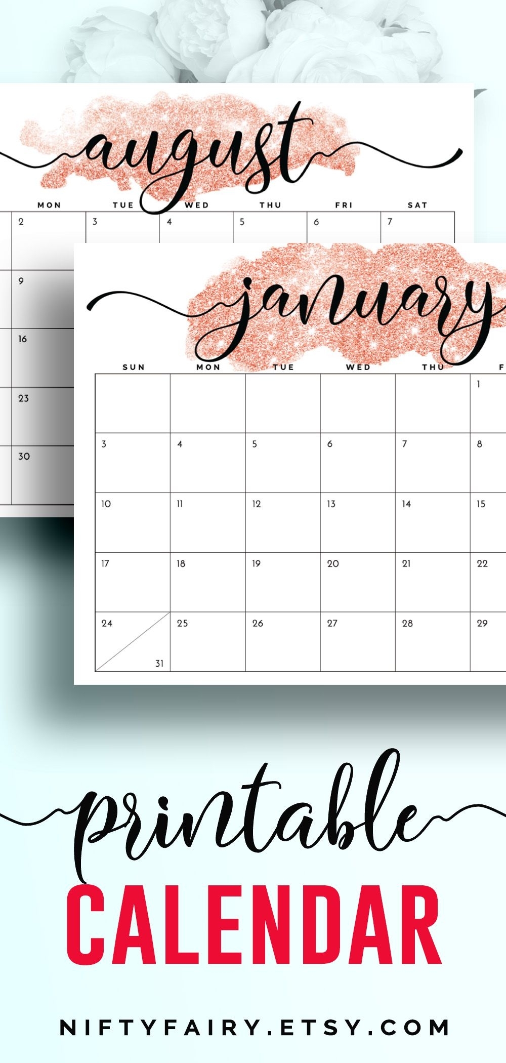 2021 Printable Calendar And Monthly Planner In 2020