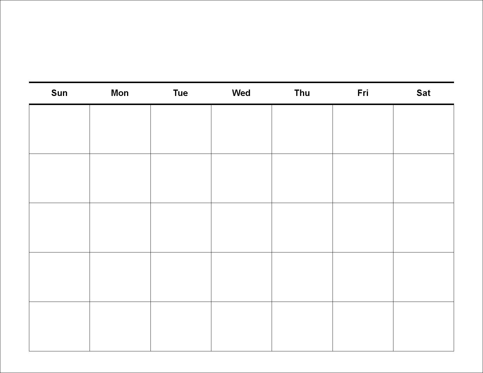 Free Printable Schedule Template Weekly