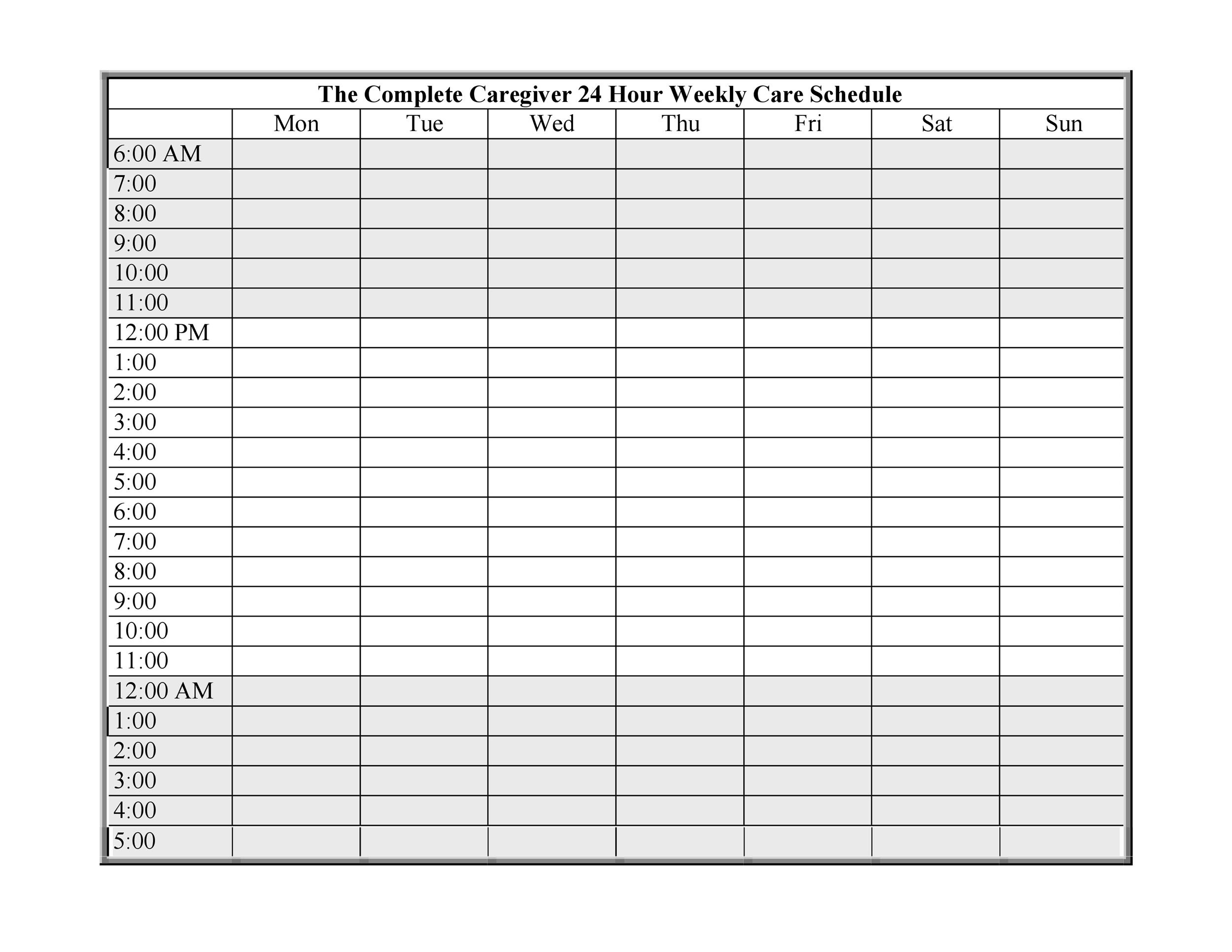 40 Great Medication Schedule Templates (+Medication Calendars)