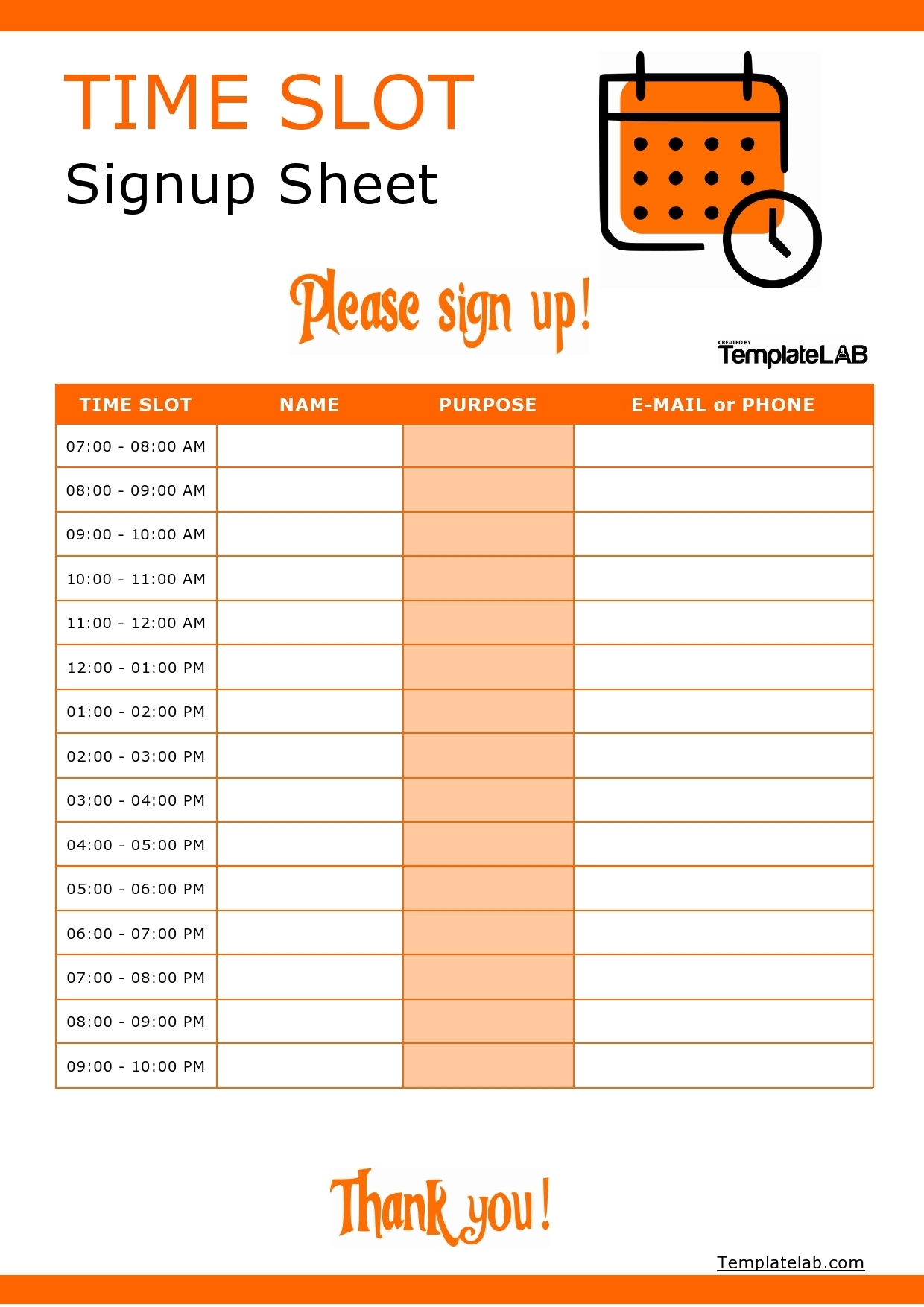 40 Sign Up Sheet Sign In Sheet Templates Word Excel 1 