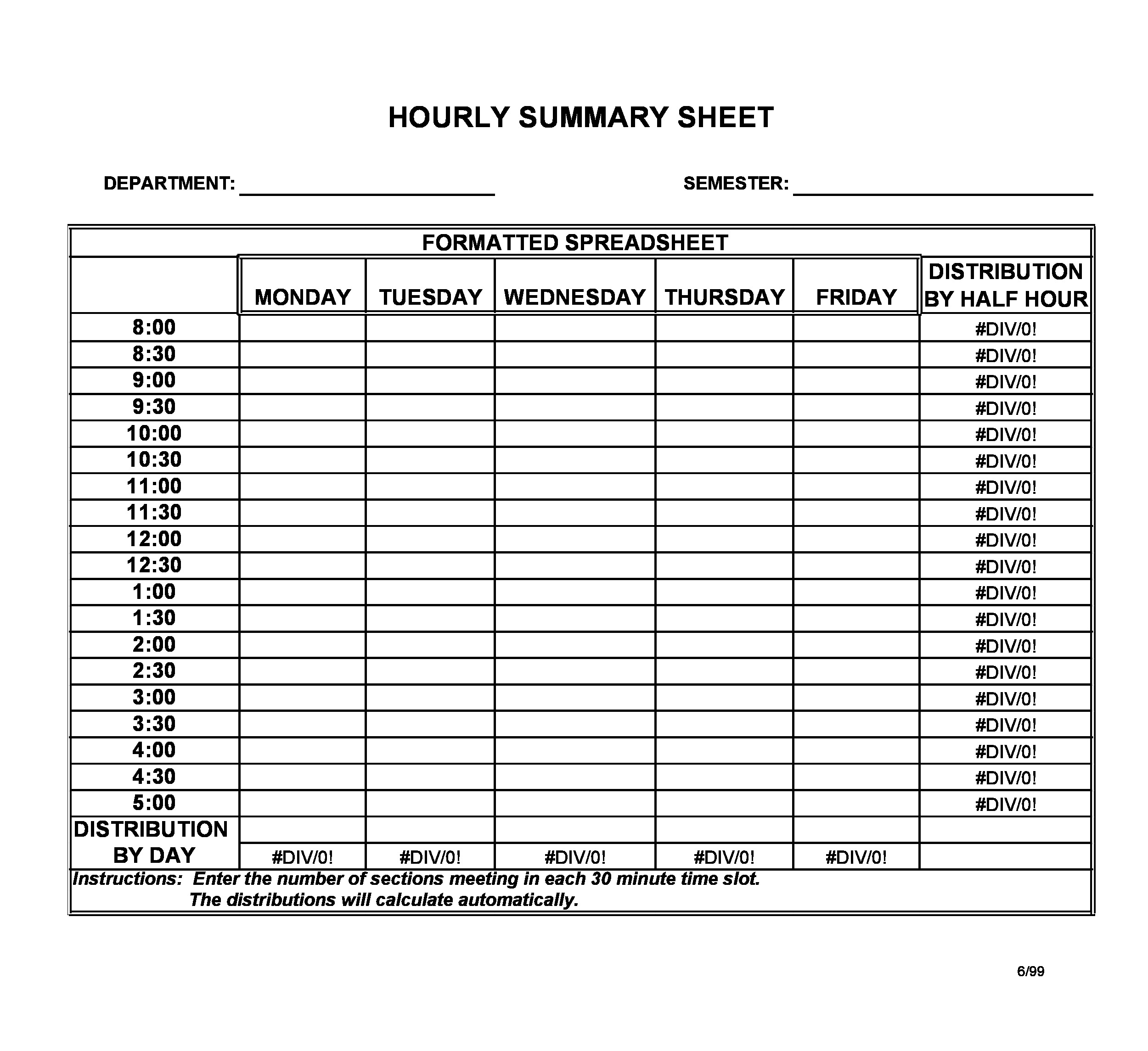 43 Effective Hourly Schedule Templates (Excel &amp; Ms Word) ᐅ