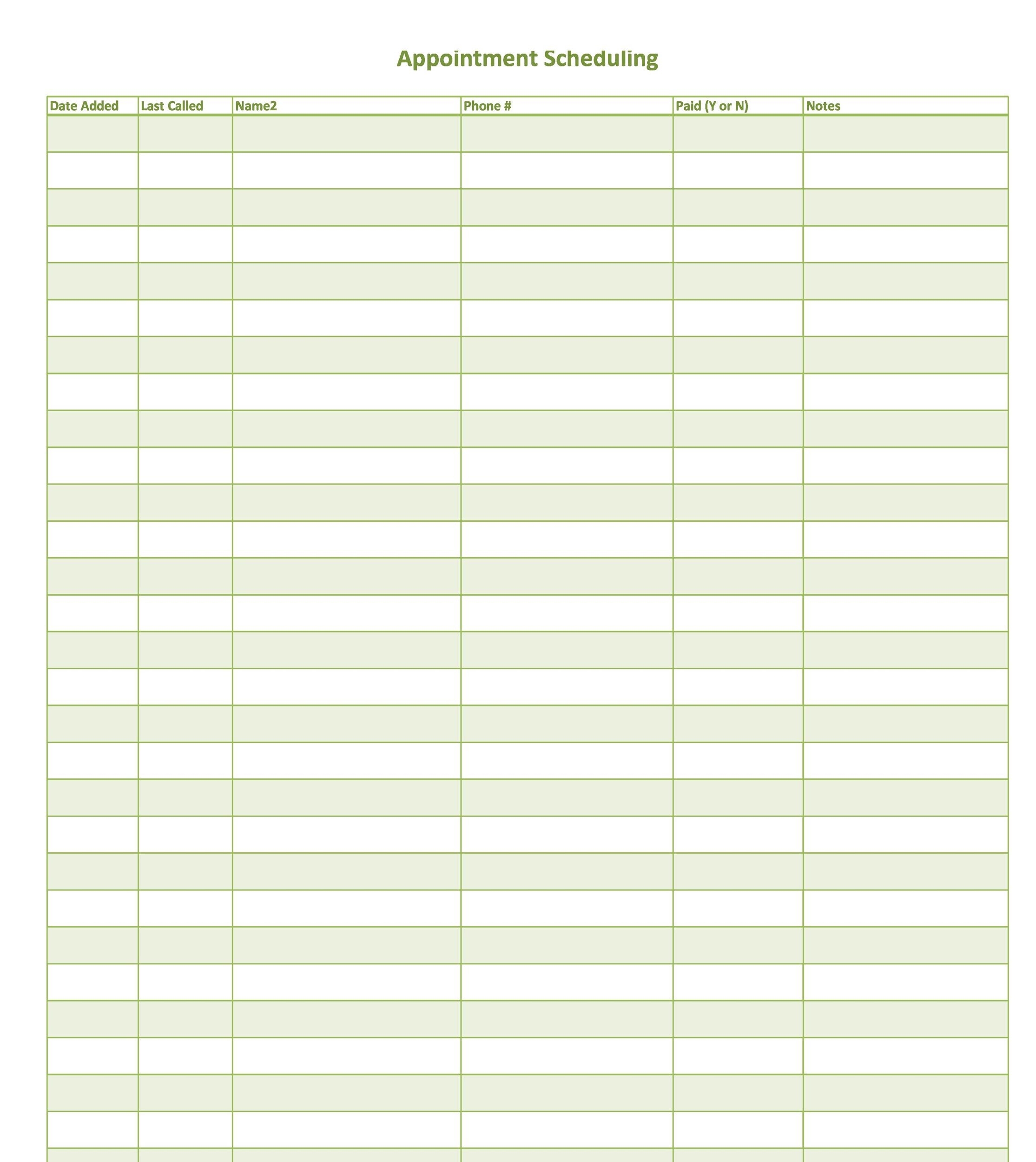 45 Printable Appointment Schedule Templates [&amp; Appointment with regard to Printable 15 Min. Appointment Sheet 8-6