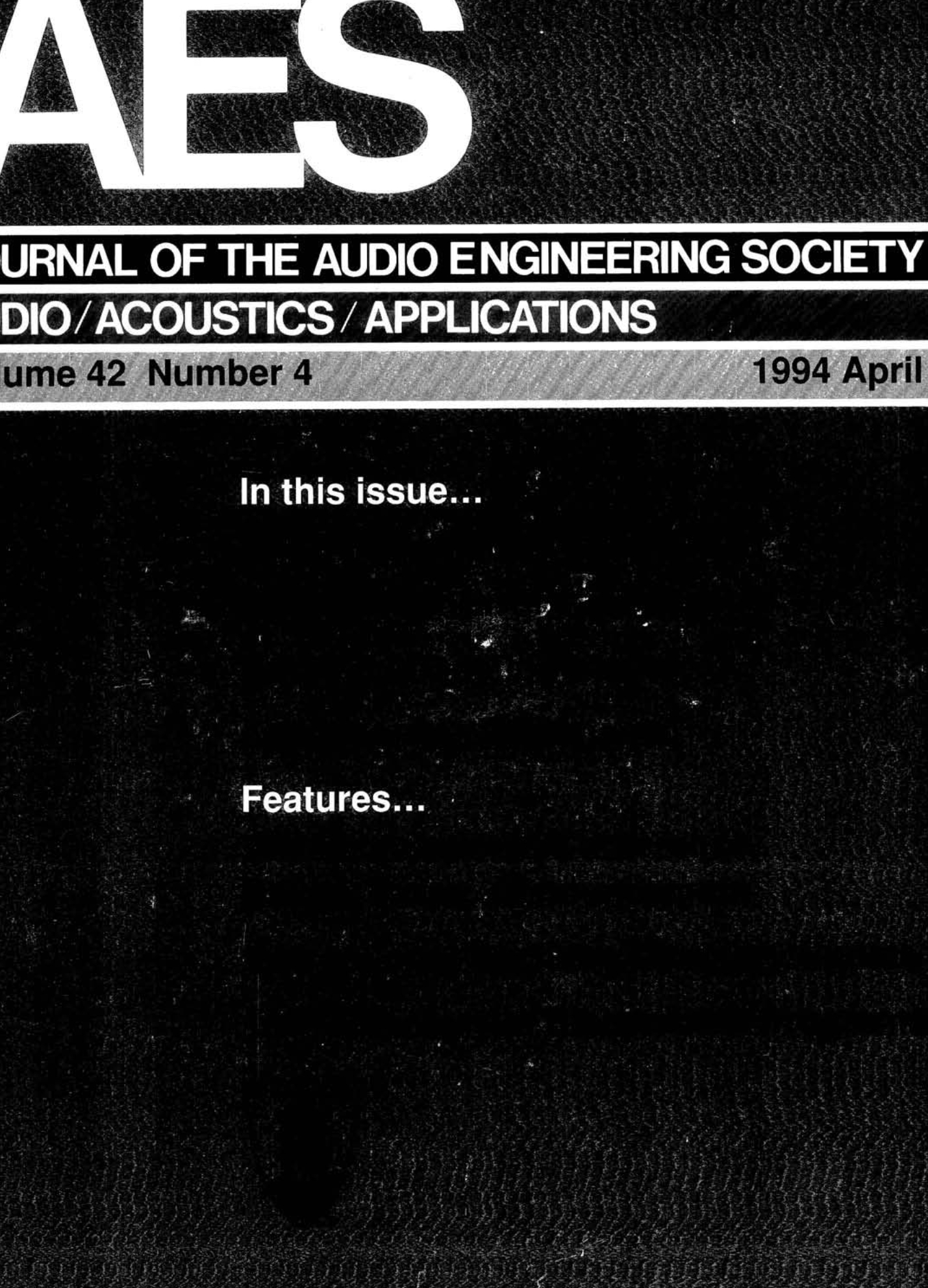 Aes E-Library » Complete Journal: Volume 42 Issue 4 in What Calendar Date Is Juliam Date 19093