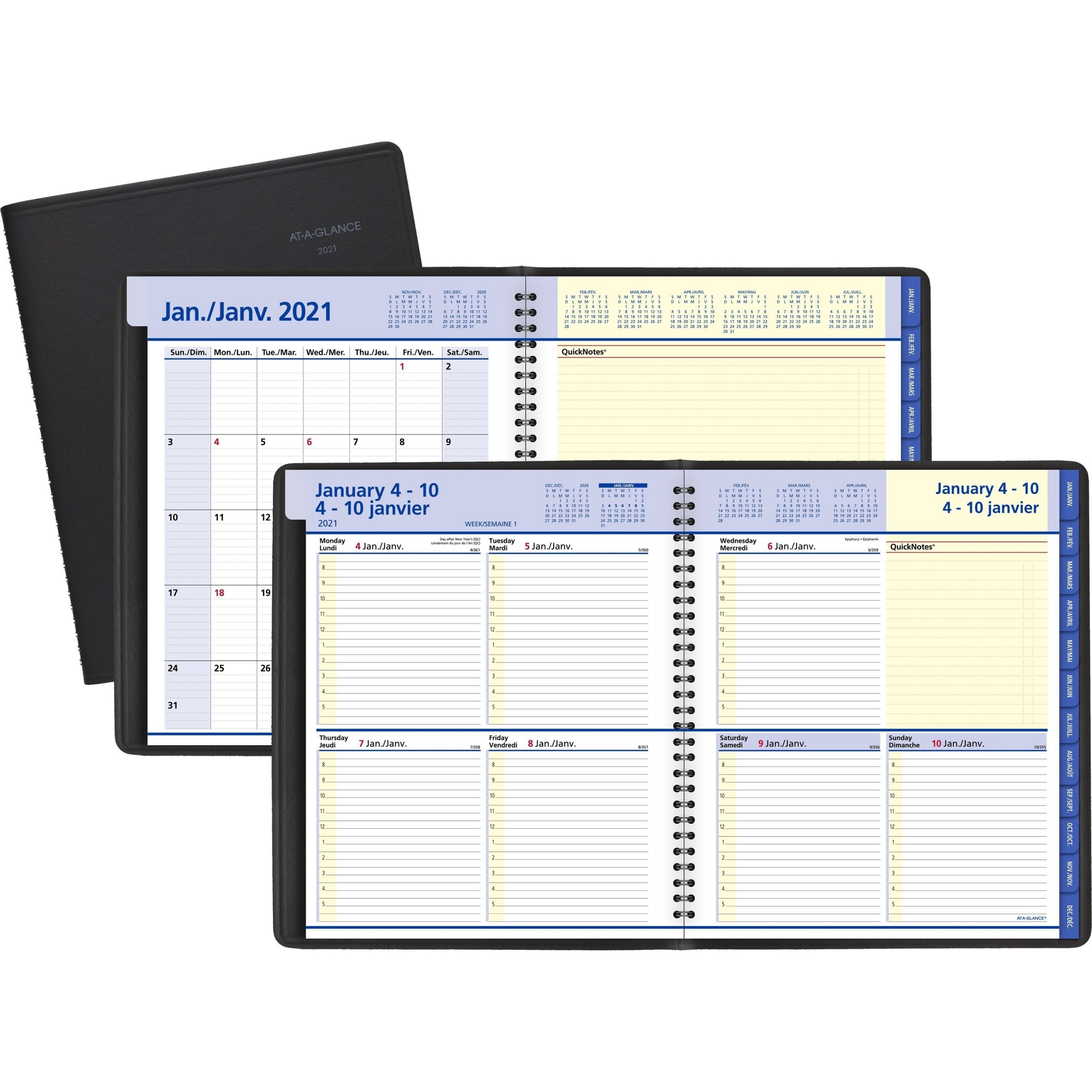 at a glance quick notes monthly planner