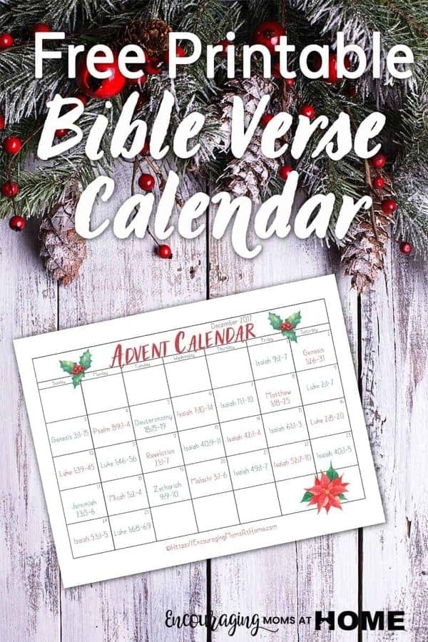 Bible Verse Advent Calendar For December - Read The in Bible Verse Advent Calendar With Gift Ideas