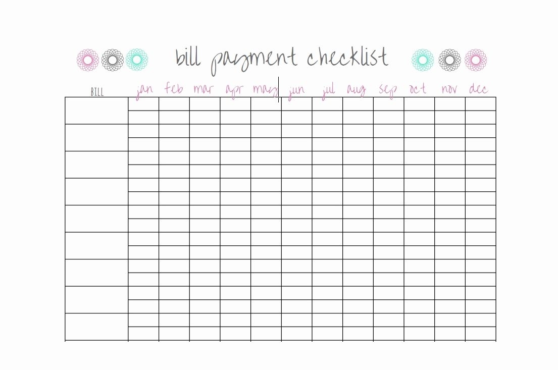 Bill Paying Calendar Template Awesome 32 Free Bill Pay